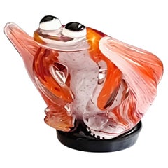 Murano Glass Frog Sculpture, Paperweight