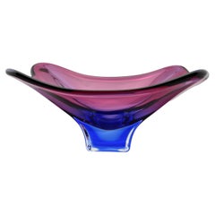 Retro Murano Glass Fruit Bowl