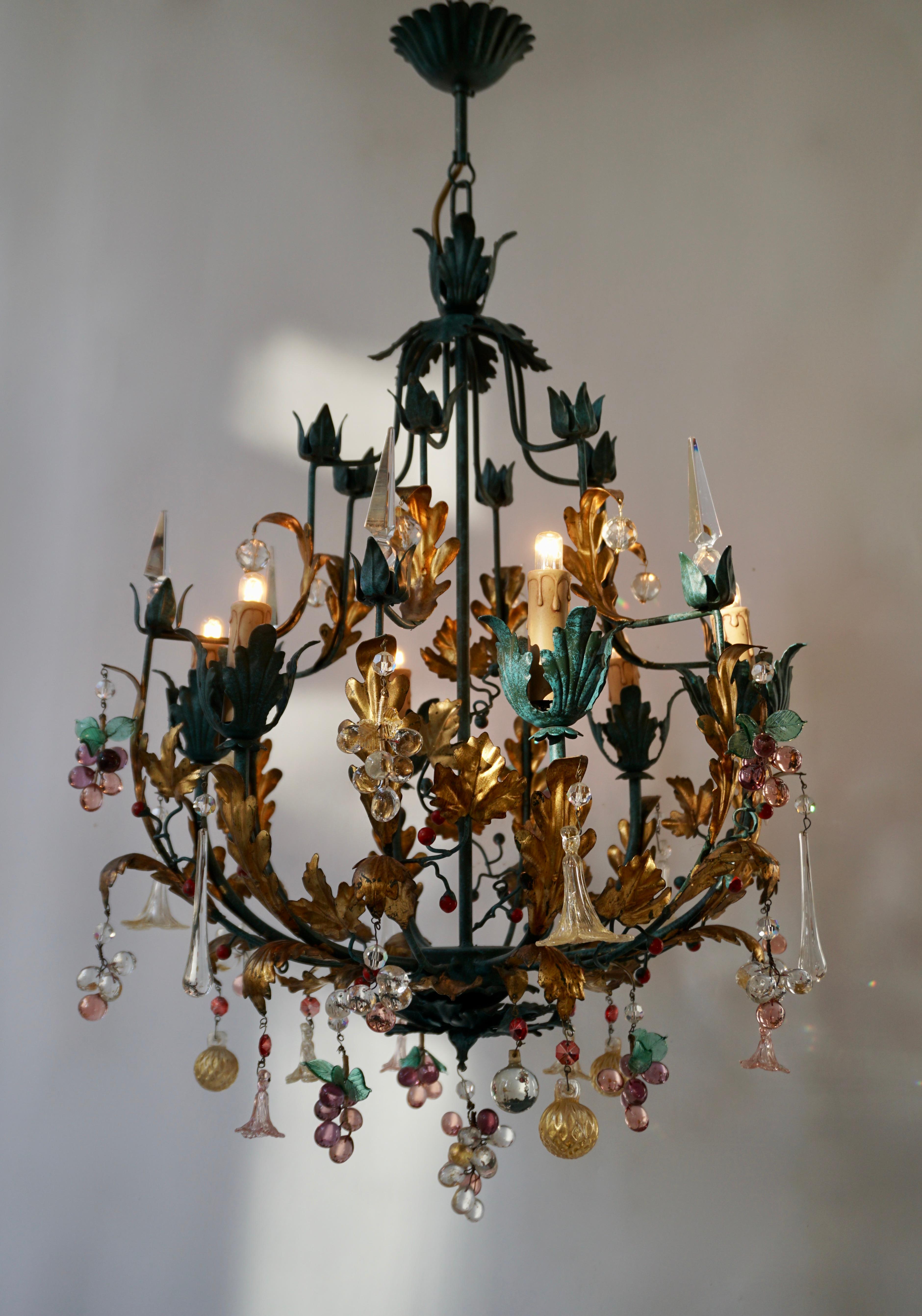 murano fruit chandelier