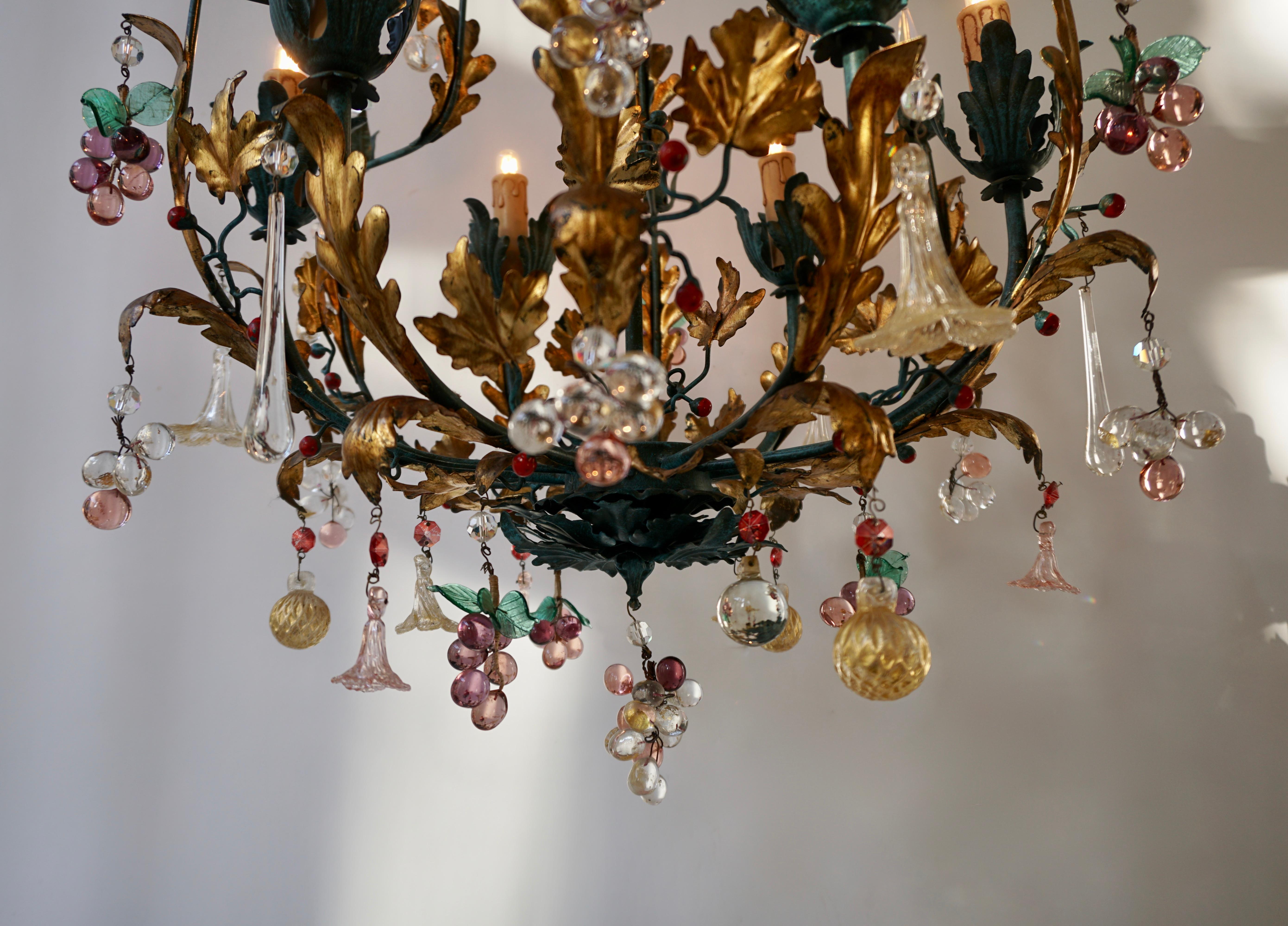 murano glass fruit chandeliers