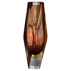 Murano Glass Glass Vase Designed By Mandruzzato