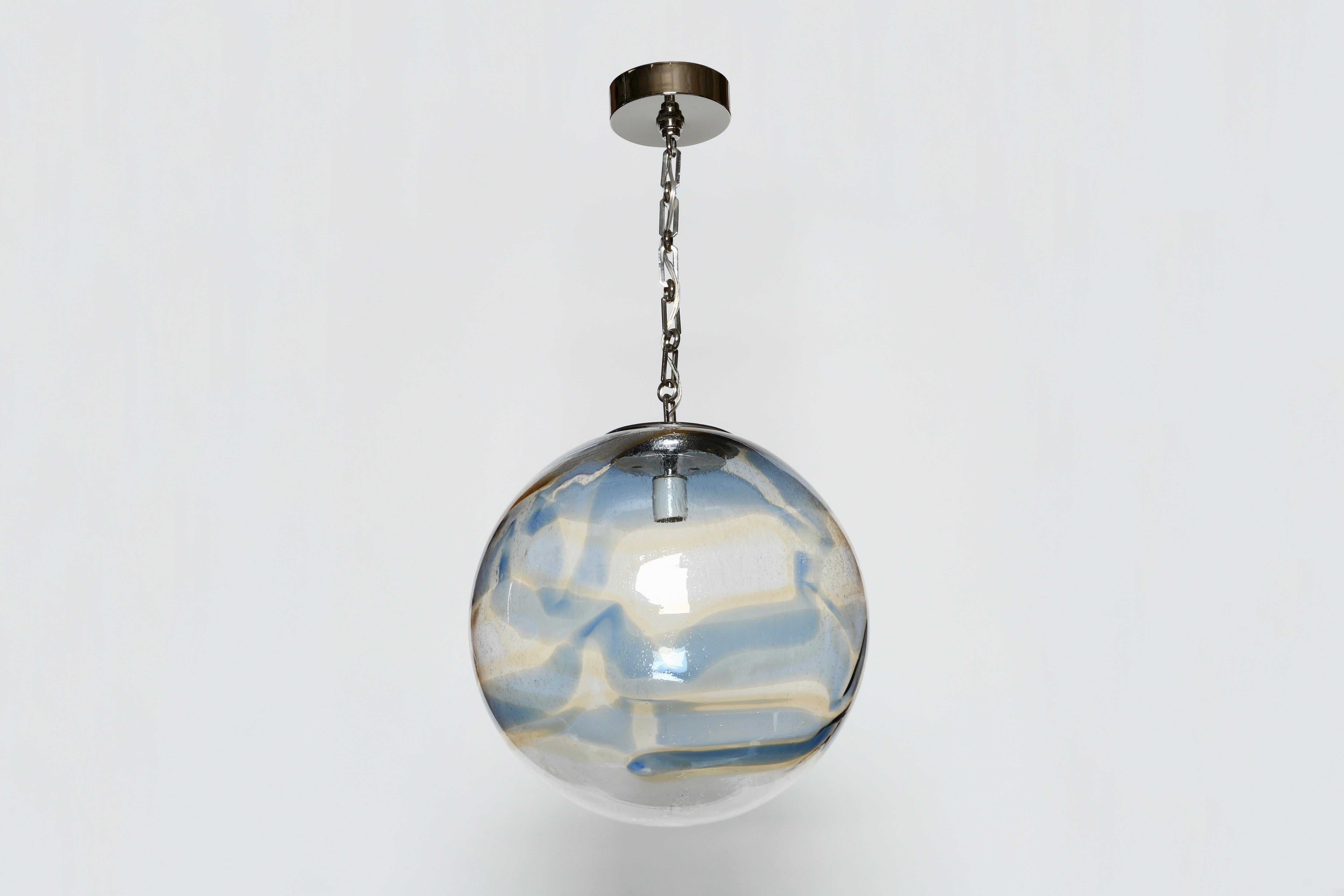 murano glass globe light