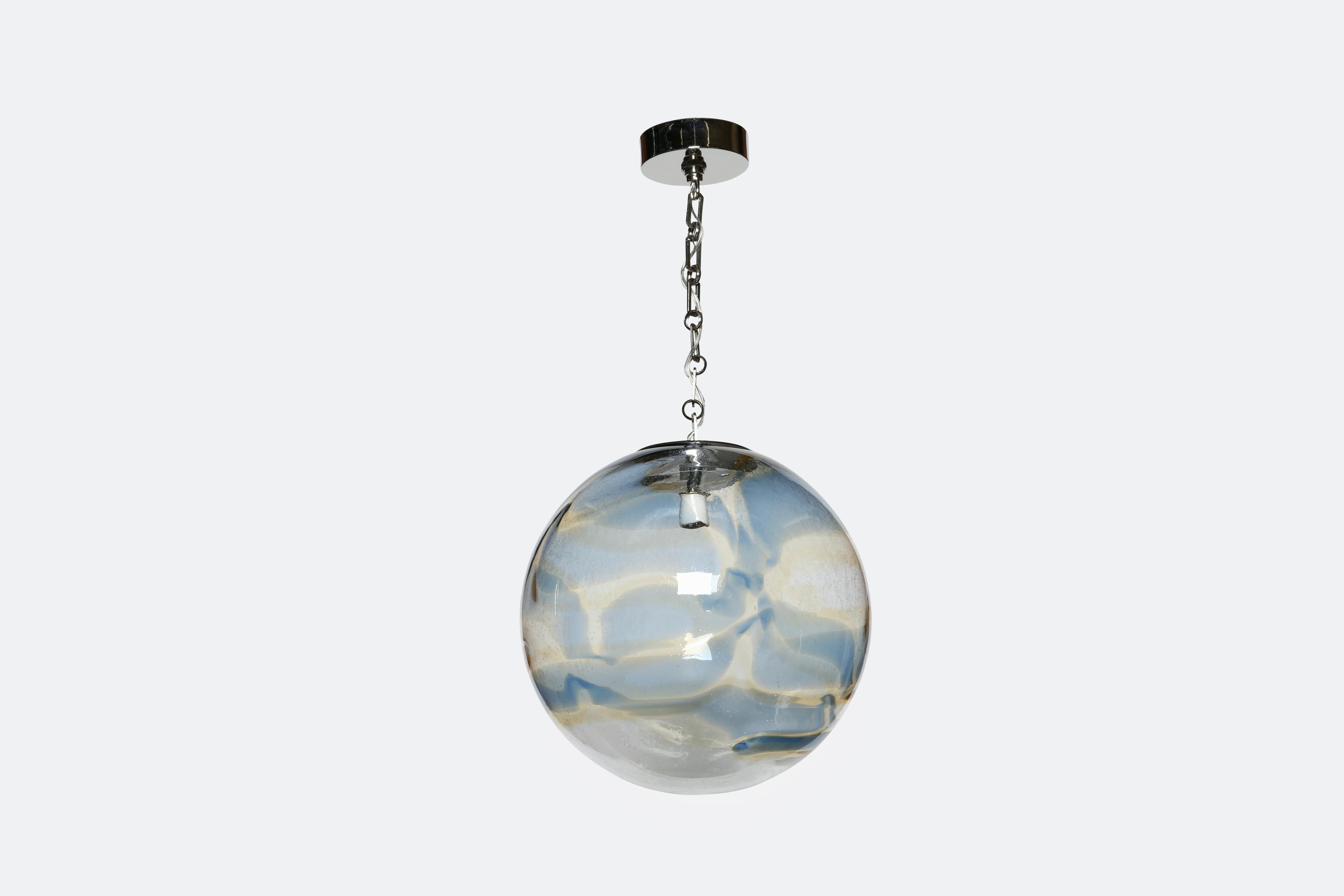 Late 20th Century Murano Glass Globe Ceiling Pendant