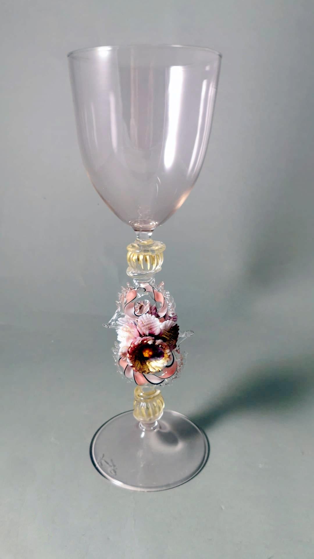 Baroque Murano Glass Goblet 