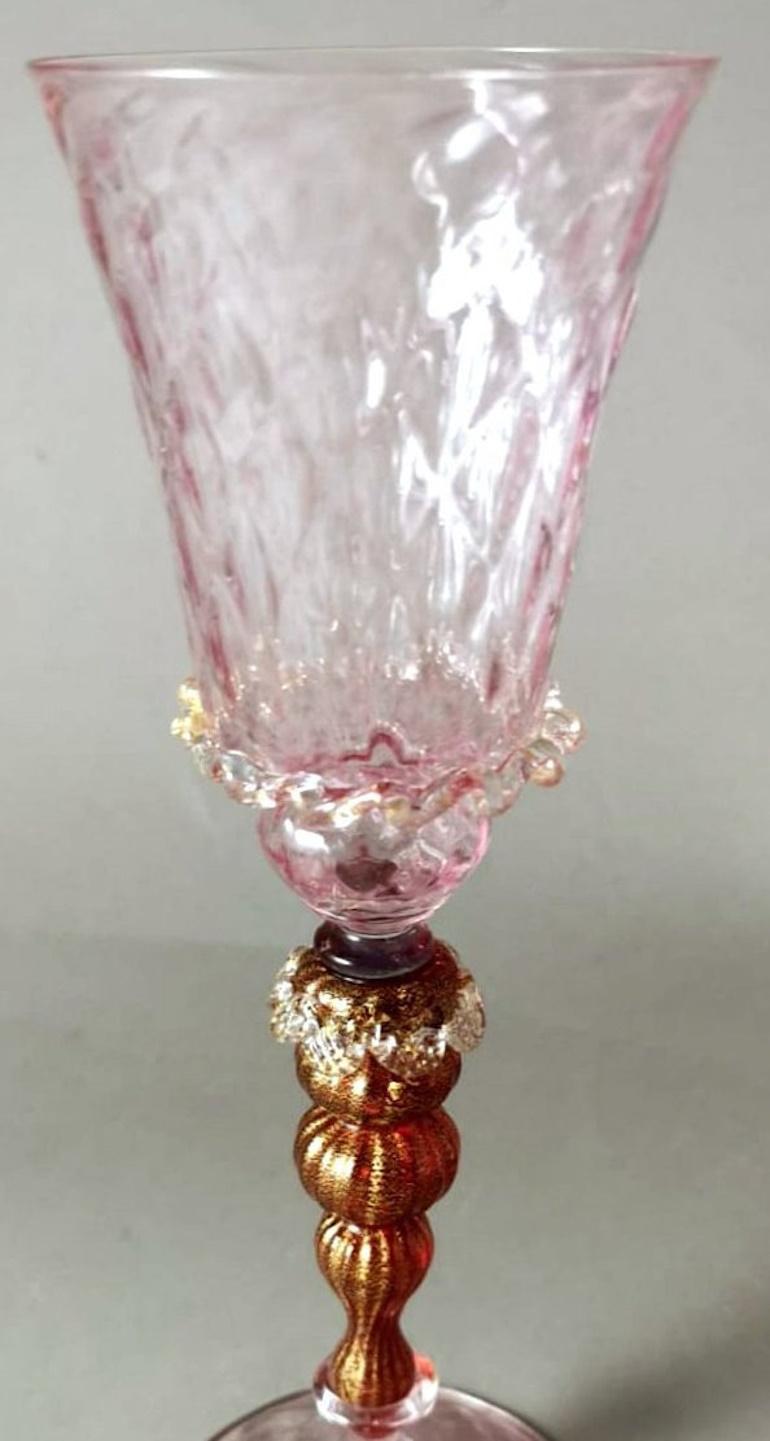 Italian Murano Glass Goblet 