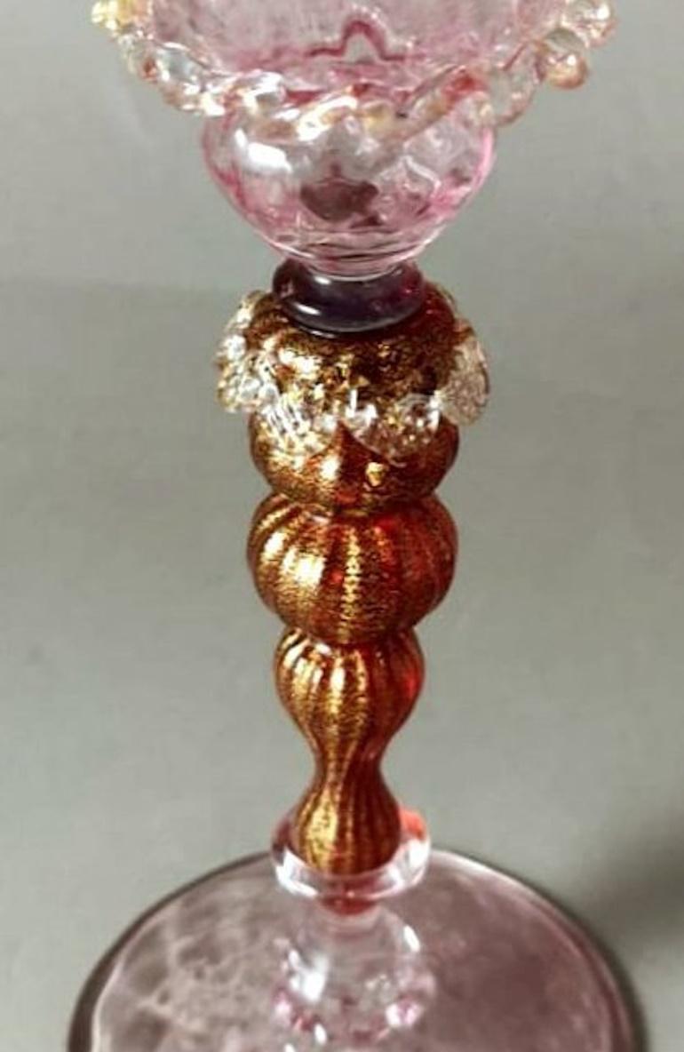 20th Century Murano Glass Goblet 
