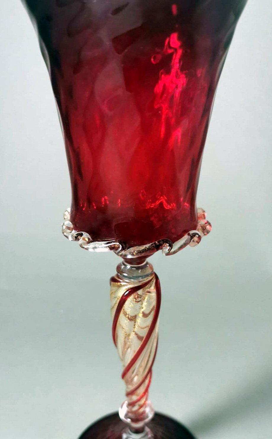 20th Century Murano Glass Goblet 