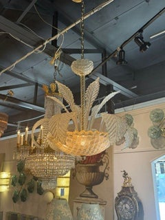 Murano Glass Gold Leaf Chandelier