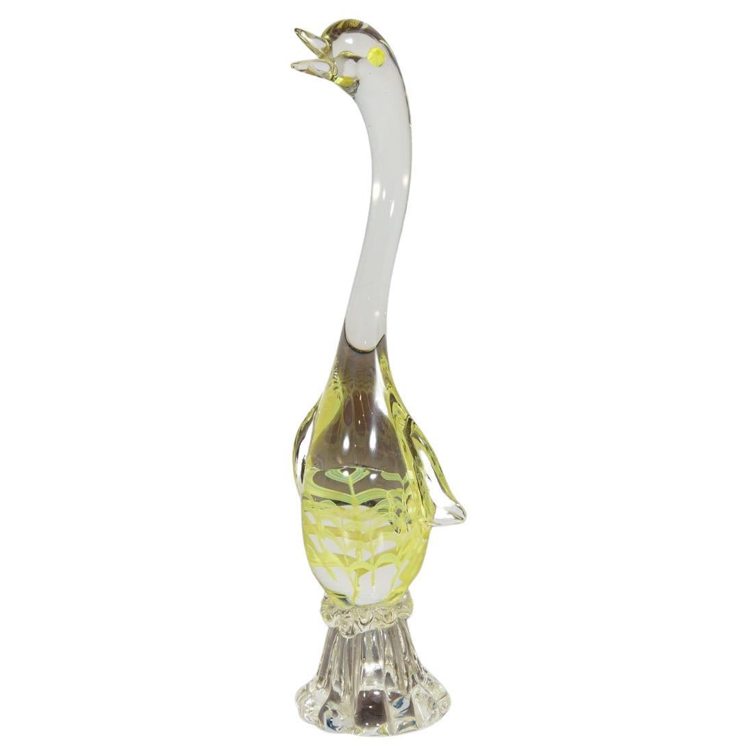 Gänsefigur aus Murano-Glas, Italien, 1960er Jahre