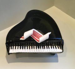 Murano Glass Grand Piano with Pasta Glass Keys, circa 1950s