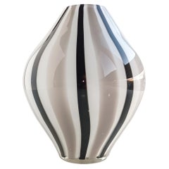 Vintage Murano Glass Graphic Design Vase, Italy, 1960s