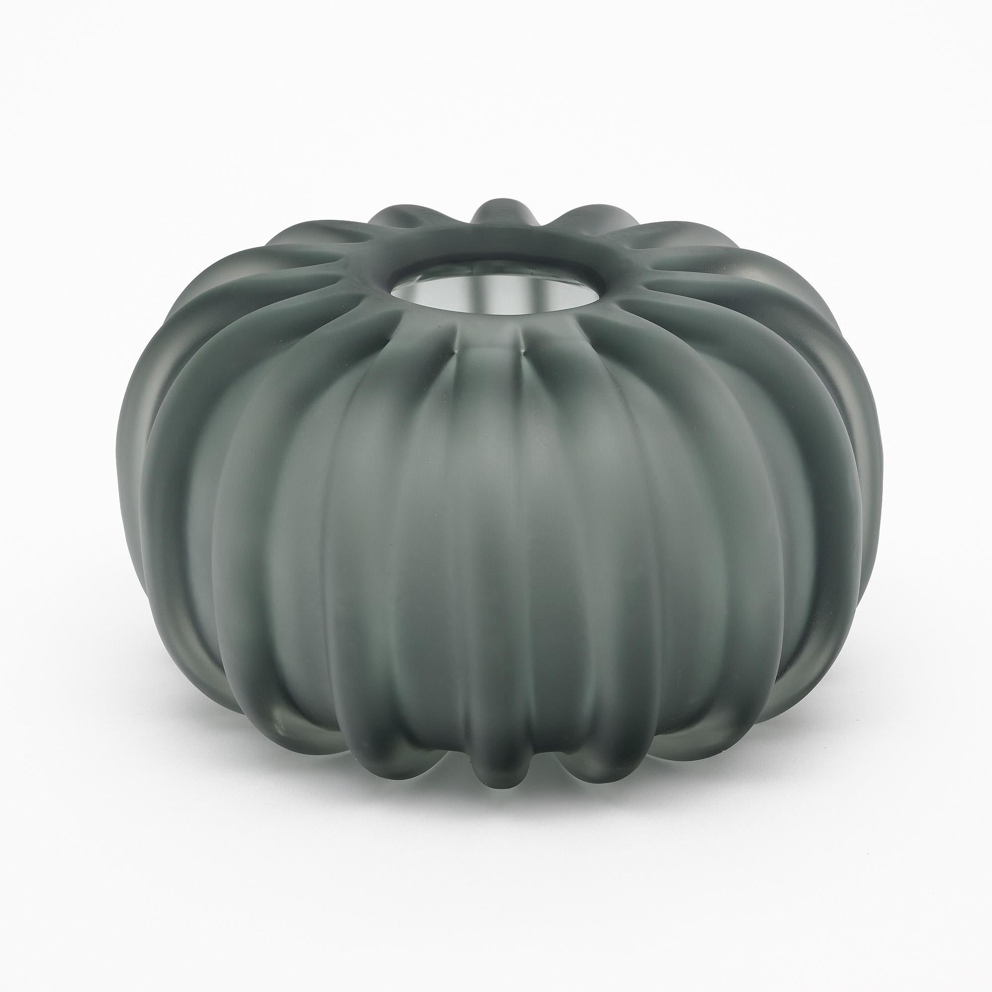 Mid-Century Modern Murano Glass Gray Vase Trio For Sale