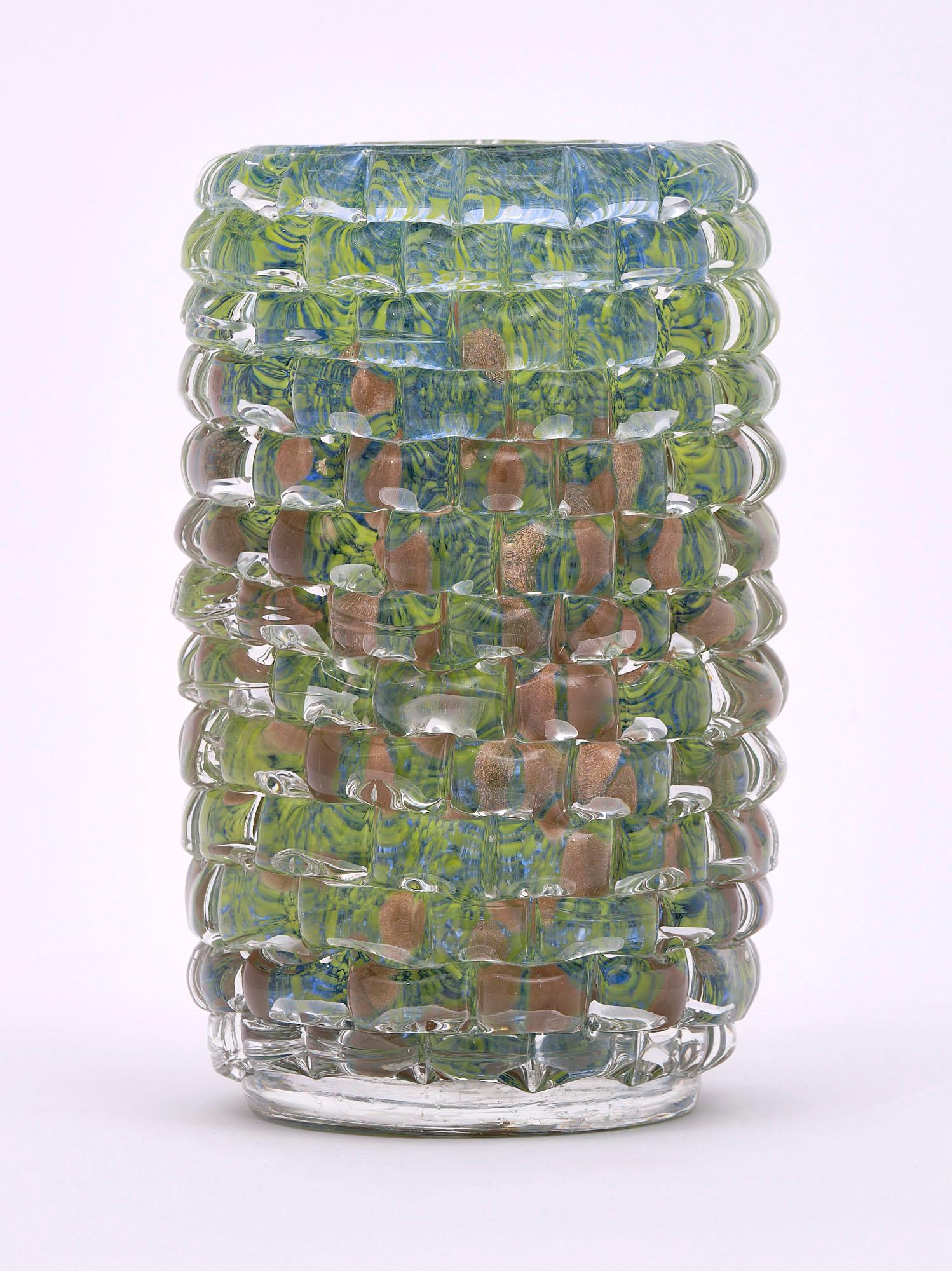 Italiano Vaso in vetro di Murano Greene & Greene in vendita