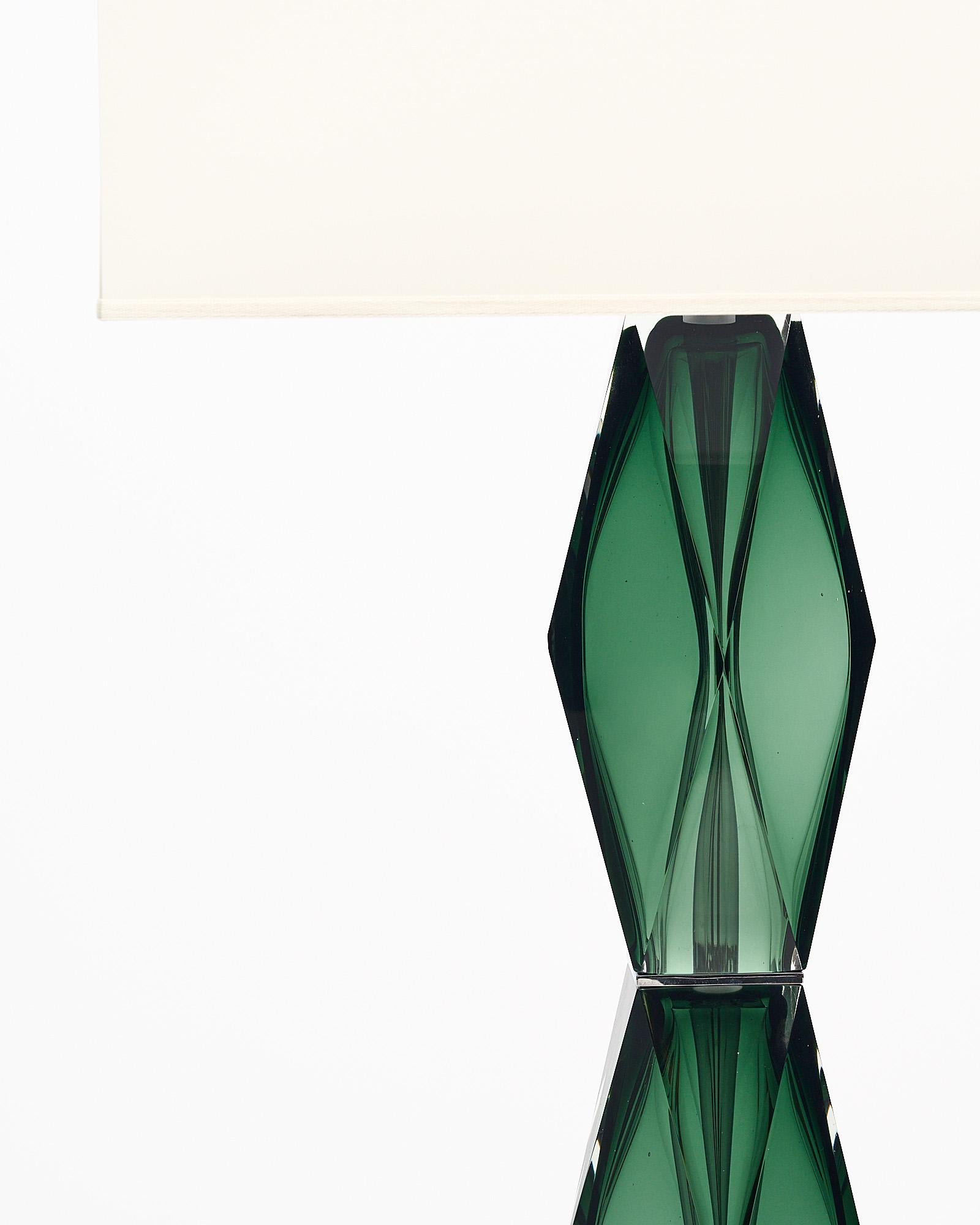 Modern Murano Glass Green Floor Lamps For Sale