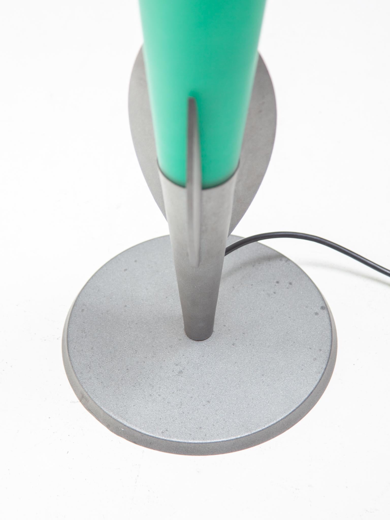 Lampe de table en verre de Murano vert, designée par Vetri Vintage 1980 Murano en vente 4