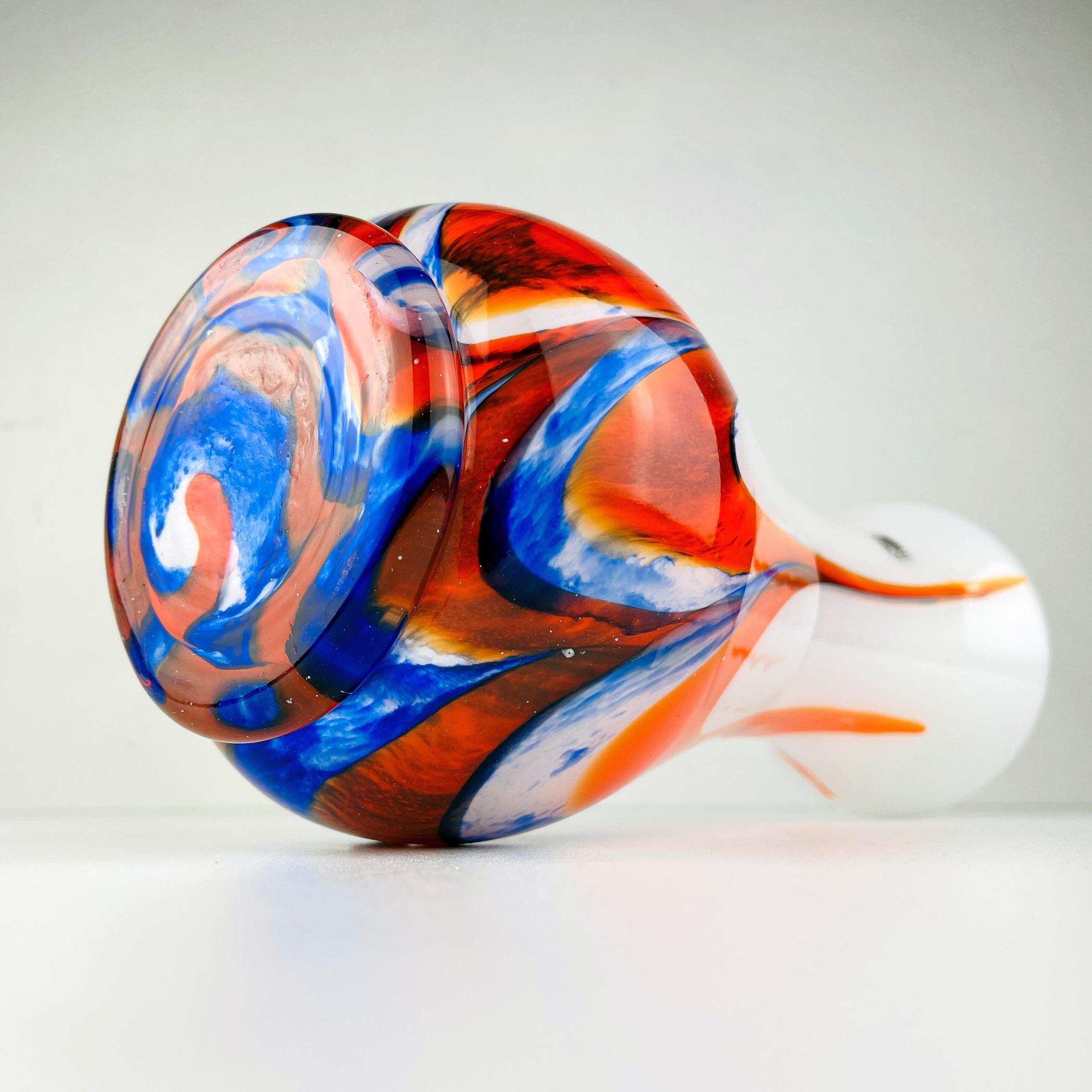 Murano Glass Hand-Cut Vase by Carlo Moretti, Italy, 1970s For Sale 7