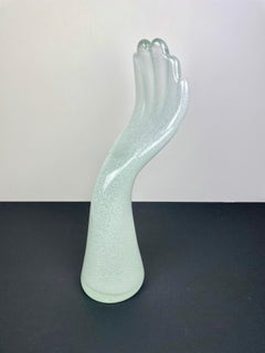 Murano Glass Hand Sculpture Signed Vistosi, Italy