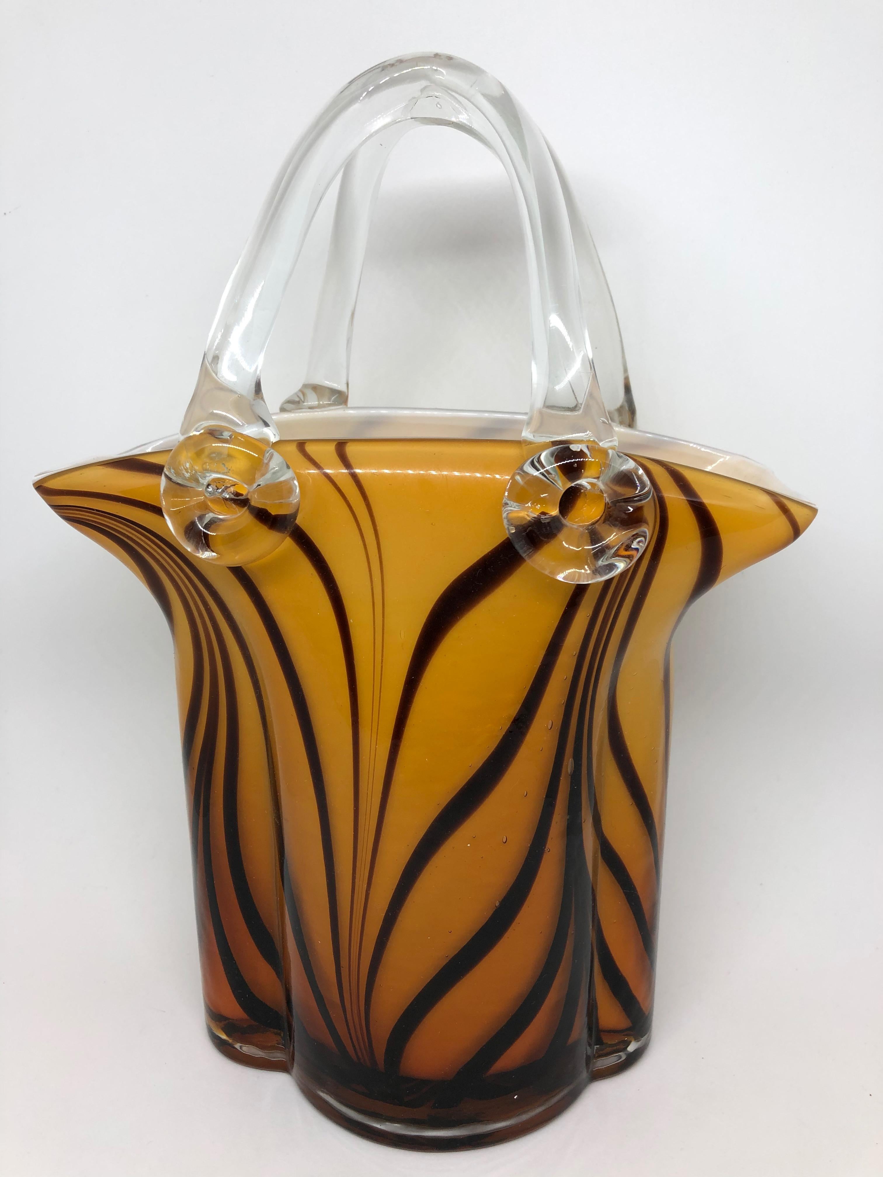 glass bag vase