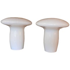 Murano Glass, Handblown Matching Table Lamps Designed by Vistossi , circa 1970s