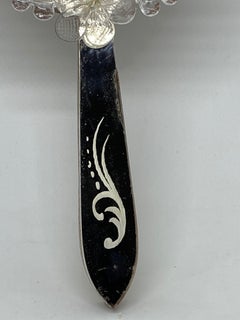 Murano Glass Handheld Vanity Mirror, circa 1950s, Italy, Venetian Venice