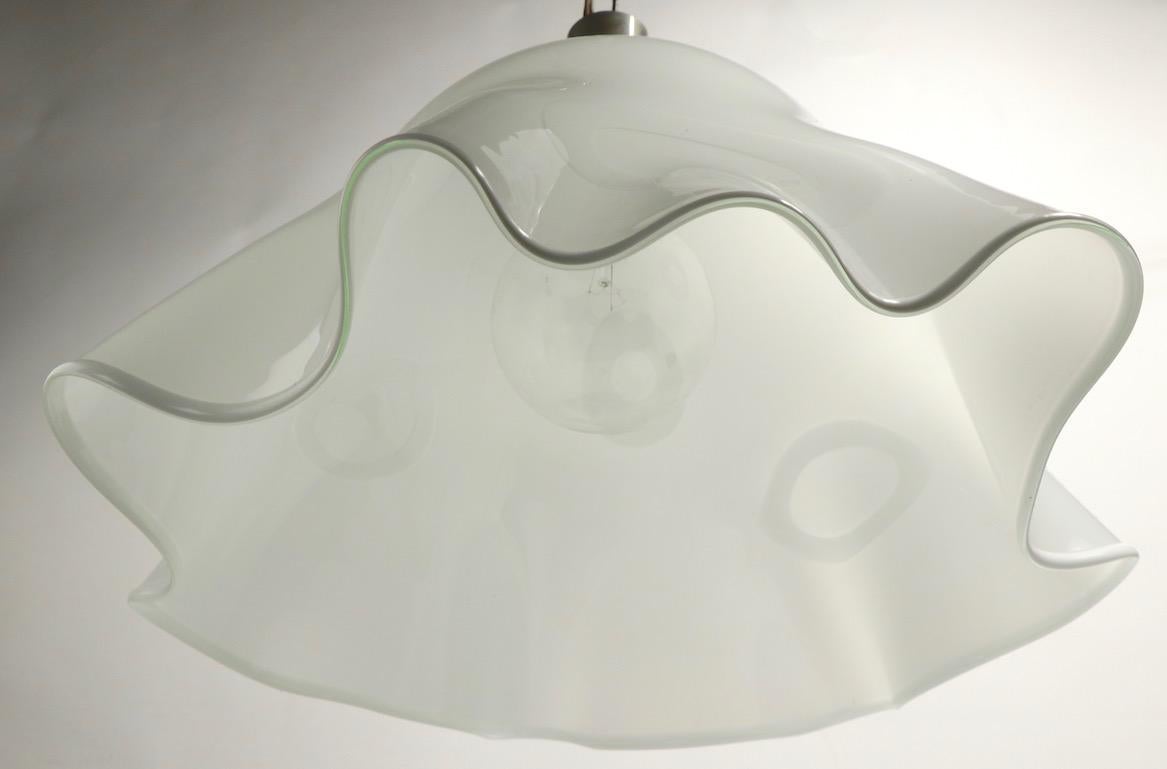 Murano Glass Handkerchief Vase Chandelier For Sale 2