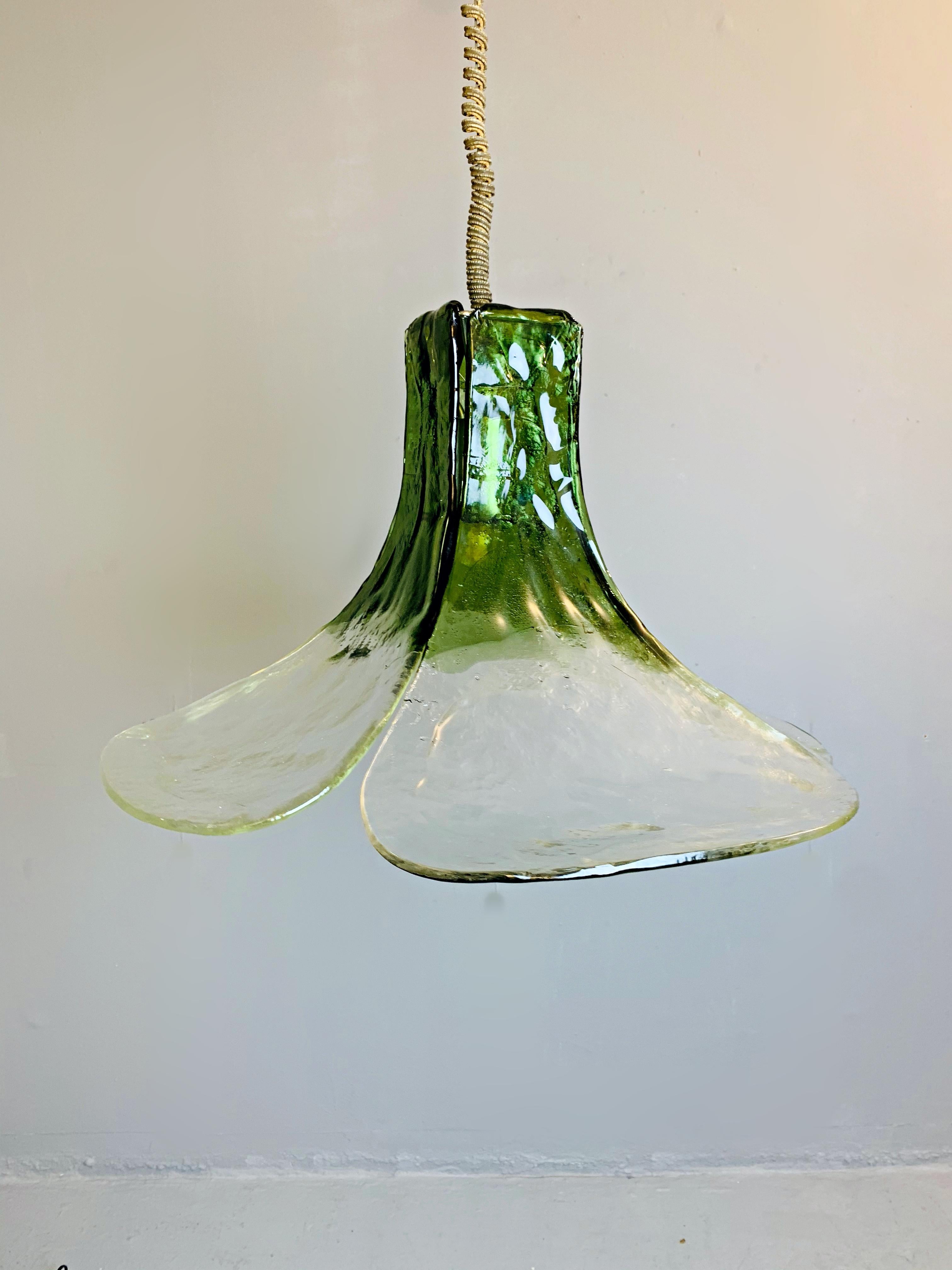 Mid-Century Modern Murano Glass Hanging Lamp by Carlo Nason, 1960s For Sale