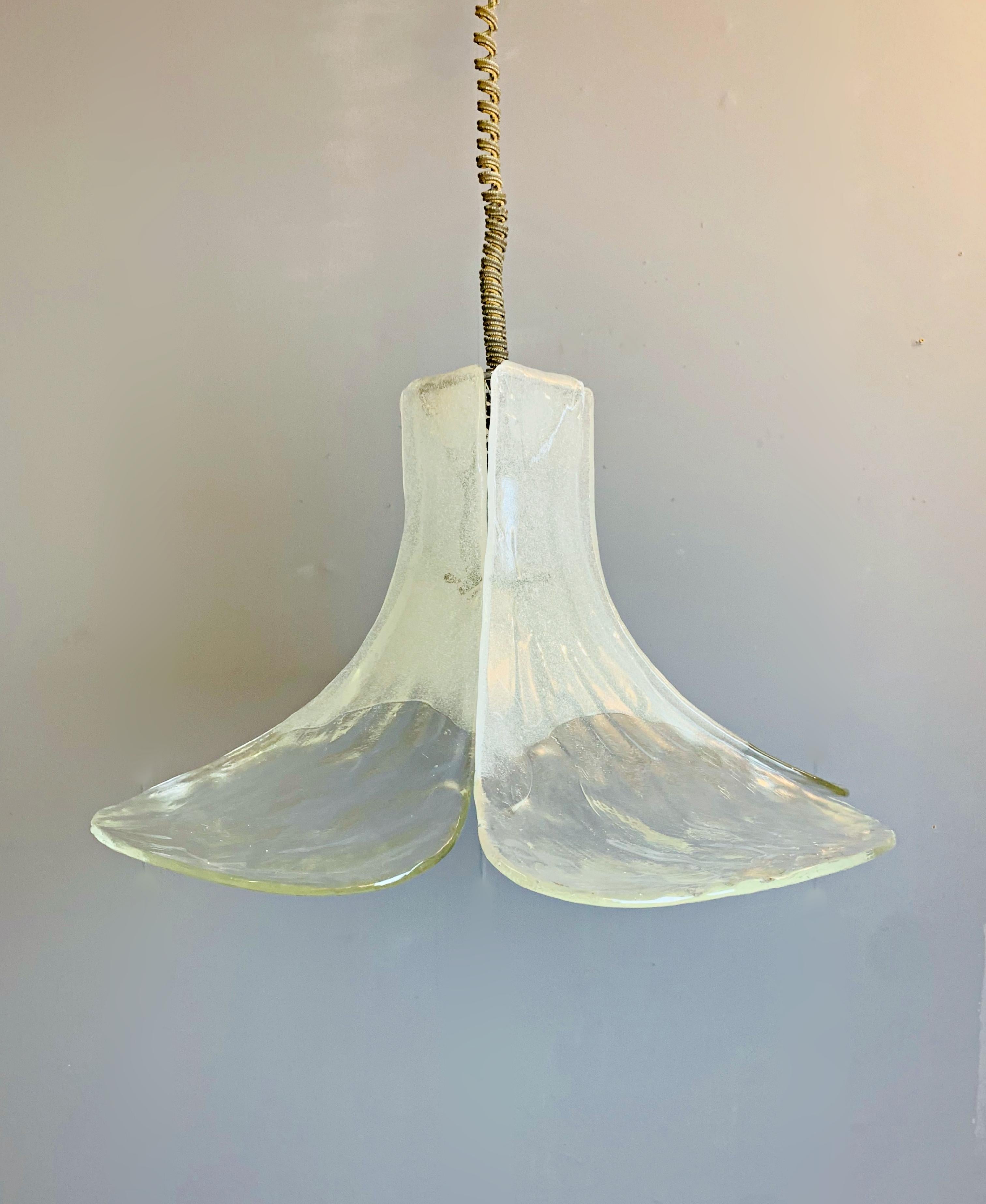 Murano Glass Hanging Lamp by Carlo Nason, 1960s In Good Condition For Sale In Brussels, BE