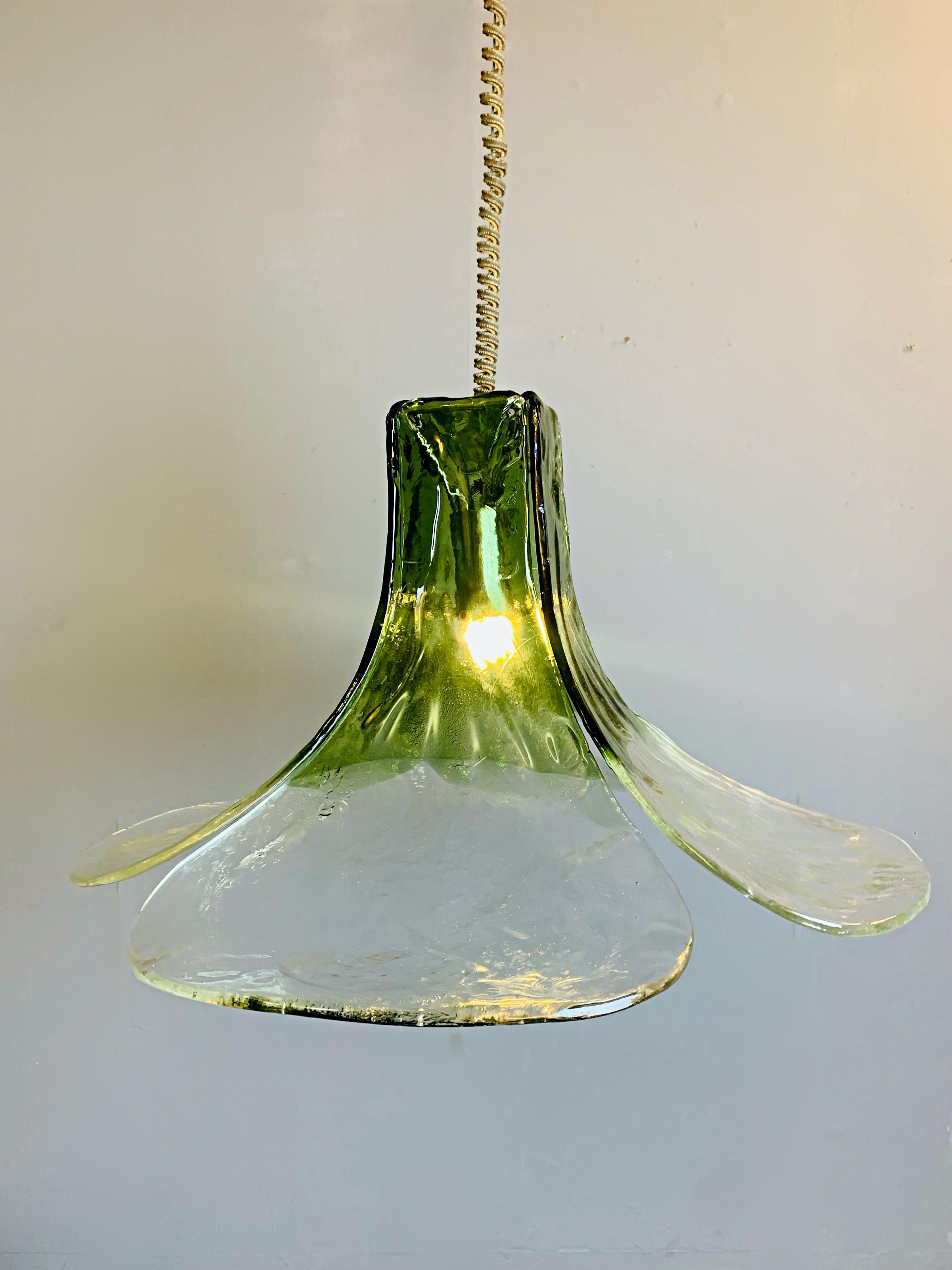 Mid-20th Century Murano Glass Hanging Lamp by Carlo Nason, 1960s For Sale