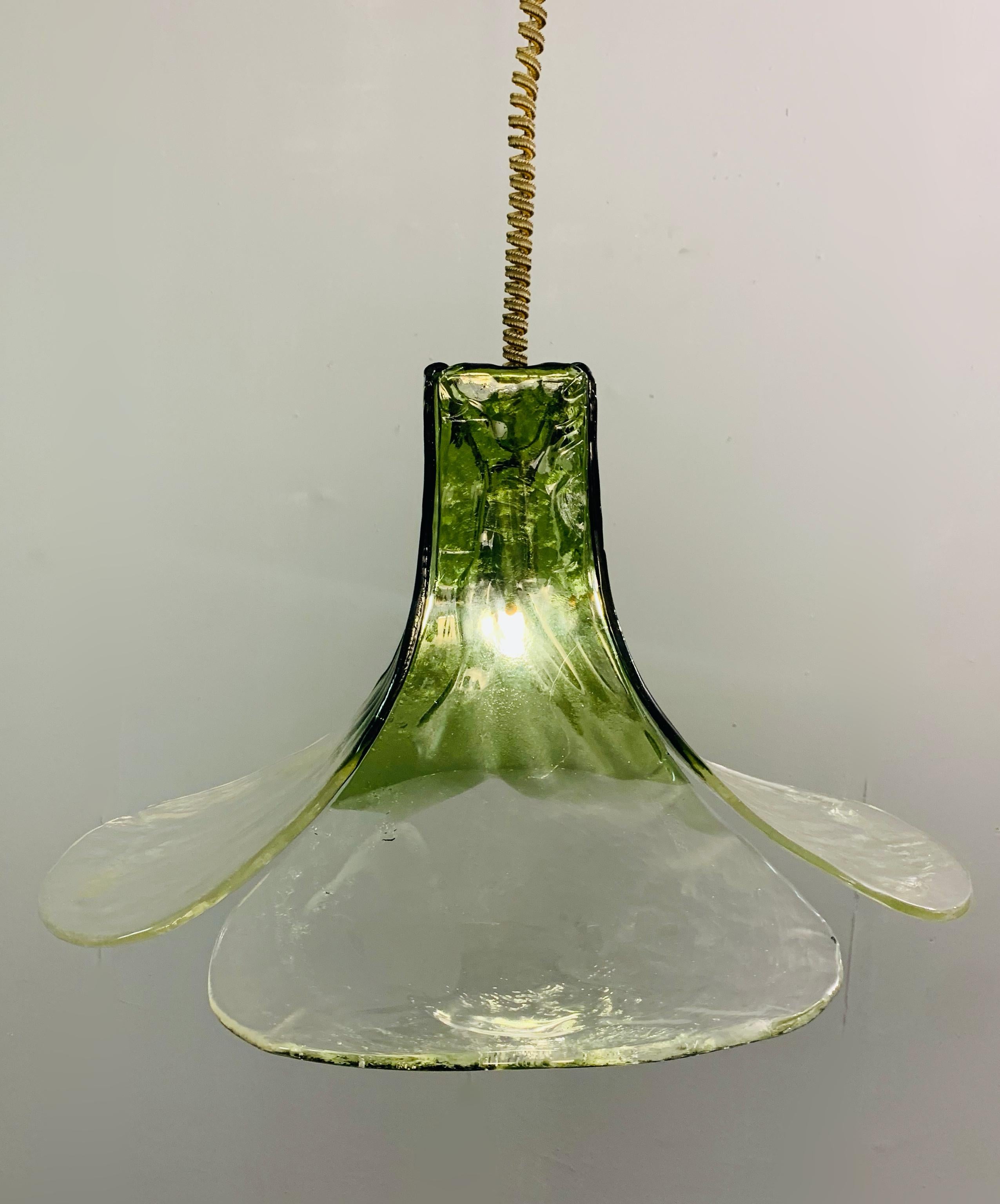 Murano Glass Hanging Lamp by Carlo Nason, 1960s For Sale 1