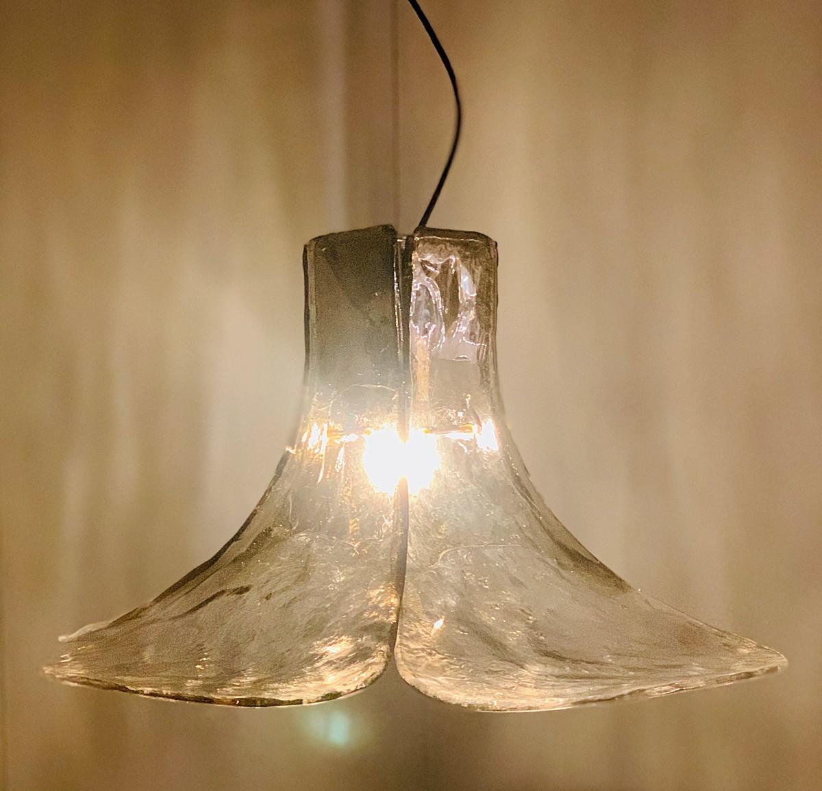 Murano glass hanging lamp by Carlo Nason for AV Mazzega, 1960s.