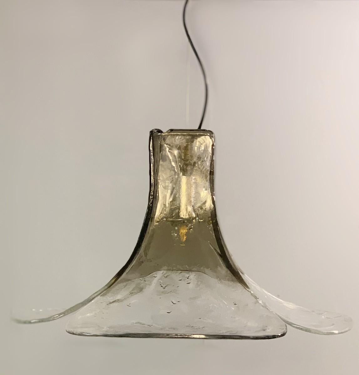 Mid-Century Modern Murano Glass Hanging Lamp by Carlo Nason for AV Mazzega, 1960s