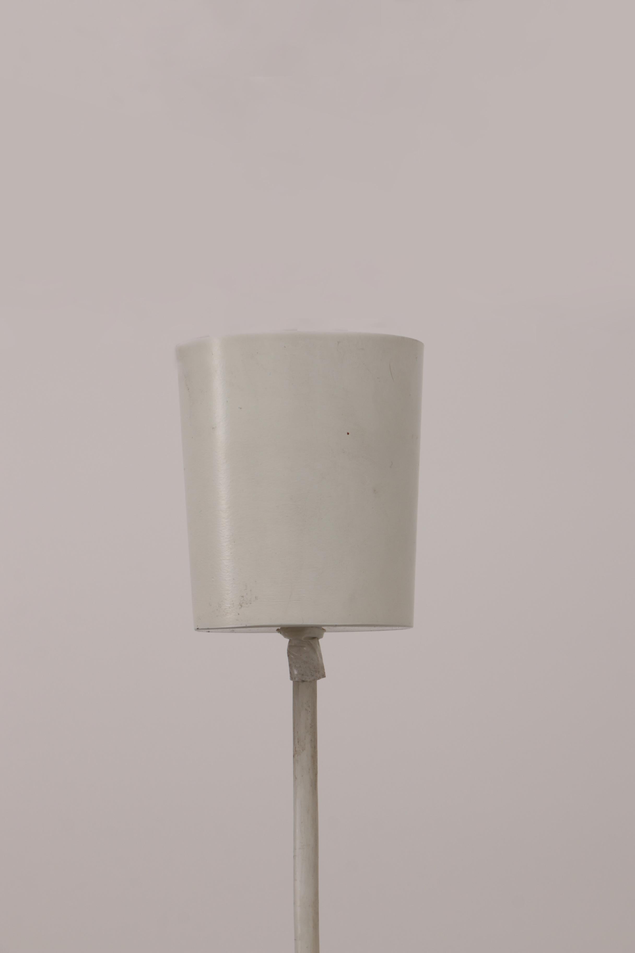 Murano Glass Hanging Lamp White Glashutte Limburg, 1970 4
