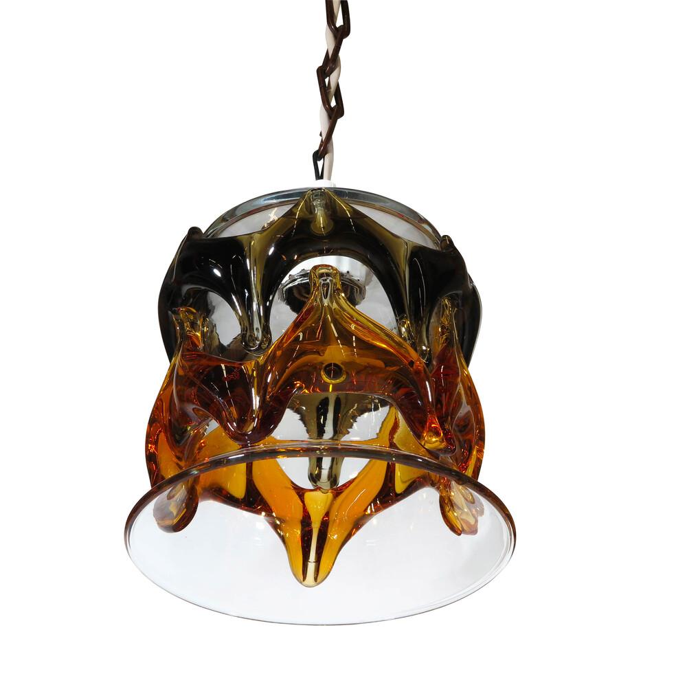 Murano Glass Hanging Pendant Light For Sale 2