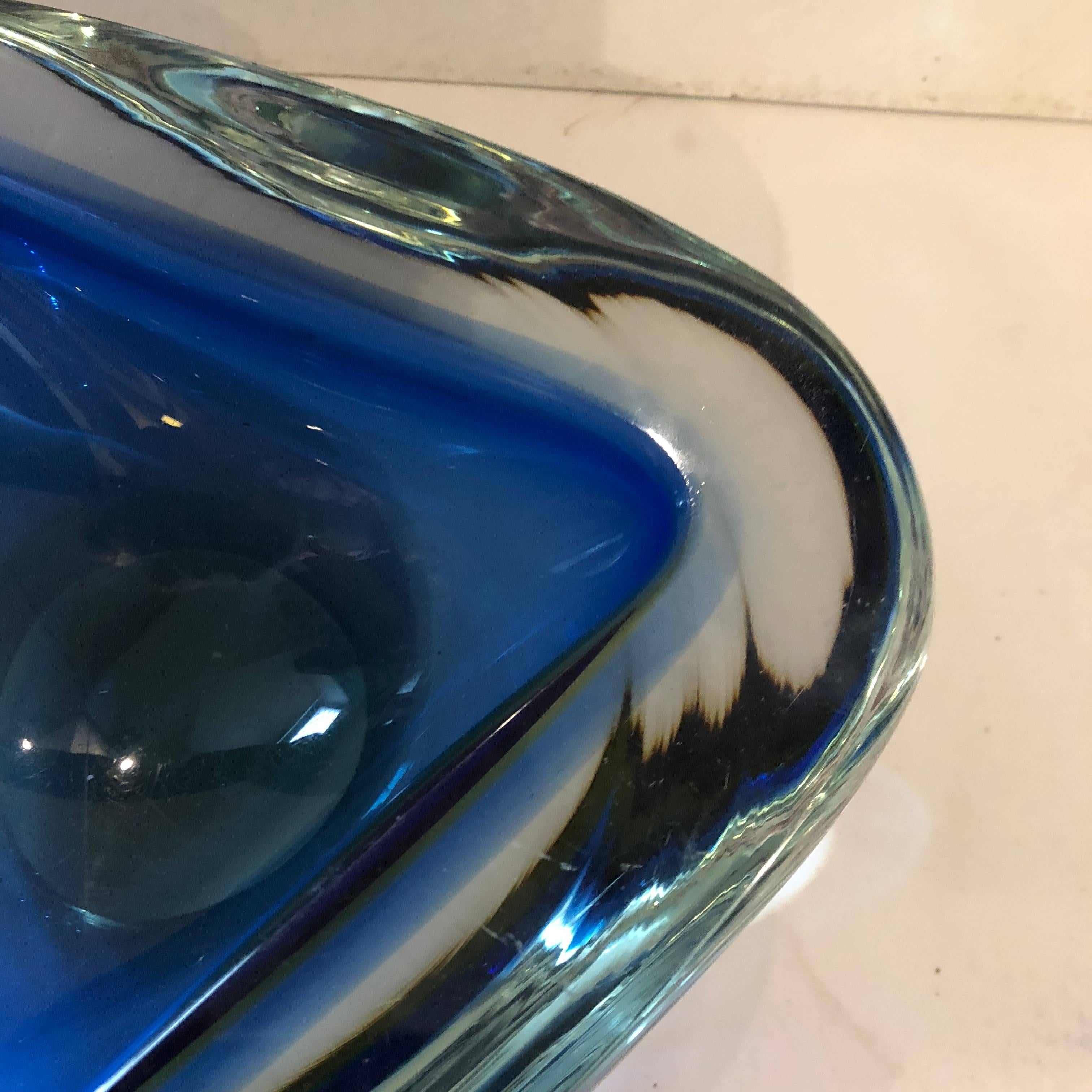 Murano Glass Heavy Ashtray, Italy, circa 1960 5