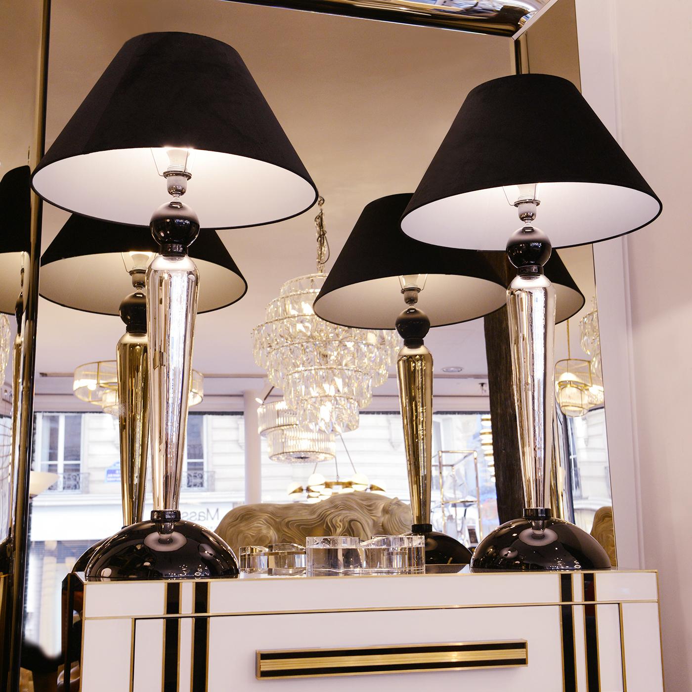 Murano Glass High Set of 2 Table Lamp en vente 2
