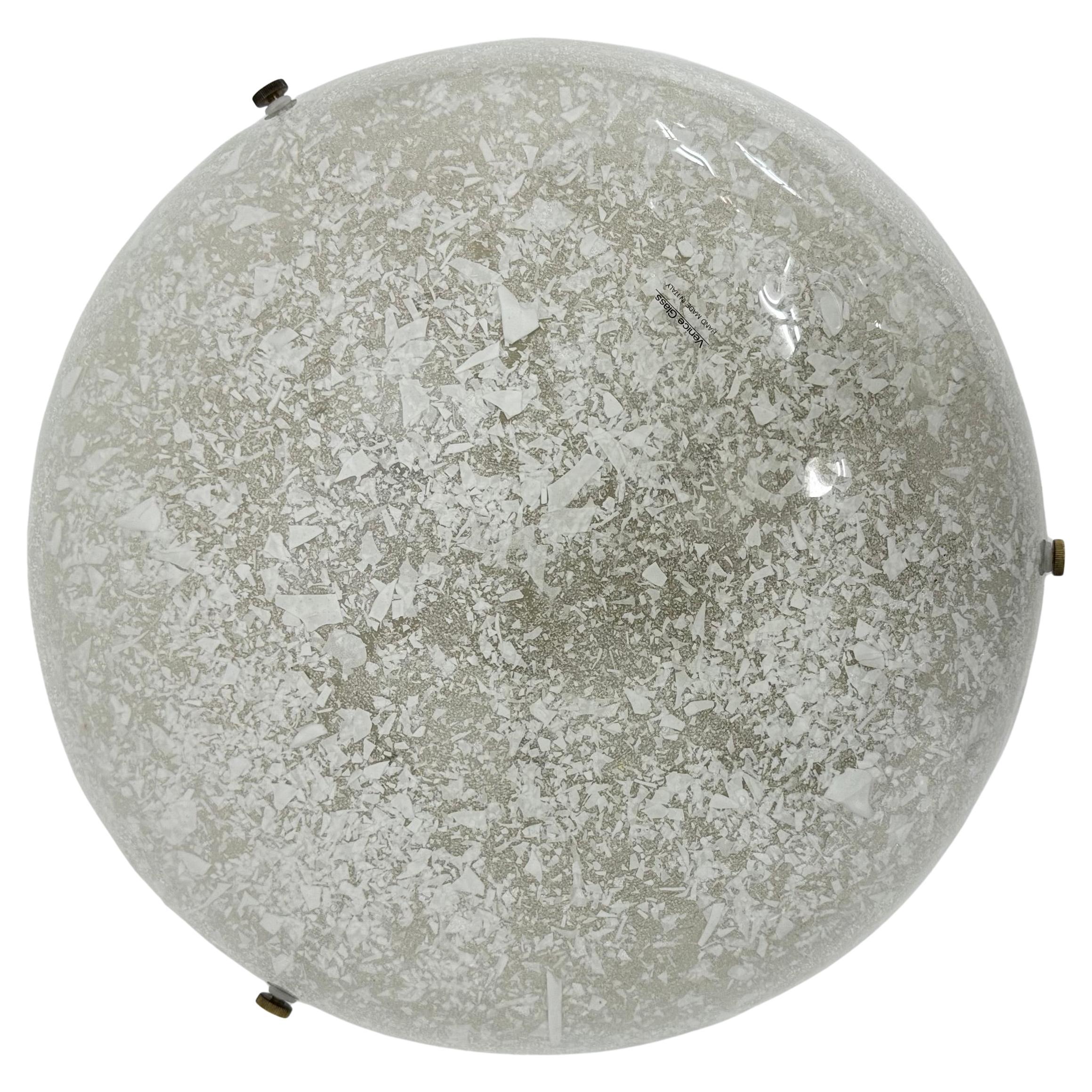 Murano glass Hillebrand Flush mount ceiling lamp , 1970s