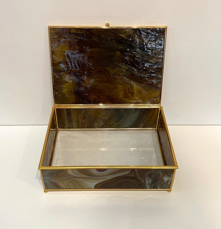 Murano Glass Hinged Box For Sale at 1stDibs