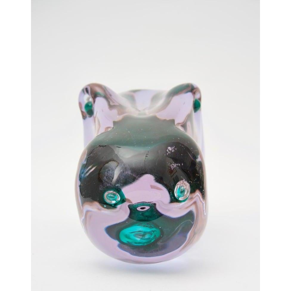 Modern Murano Glass Hippopotamus Figure