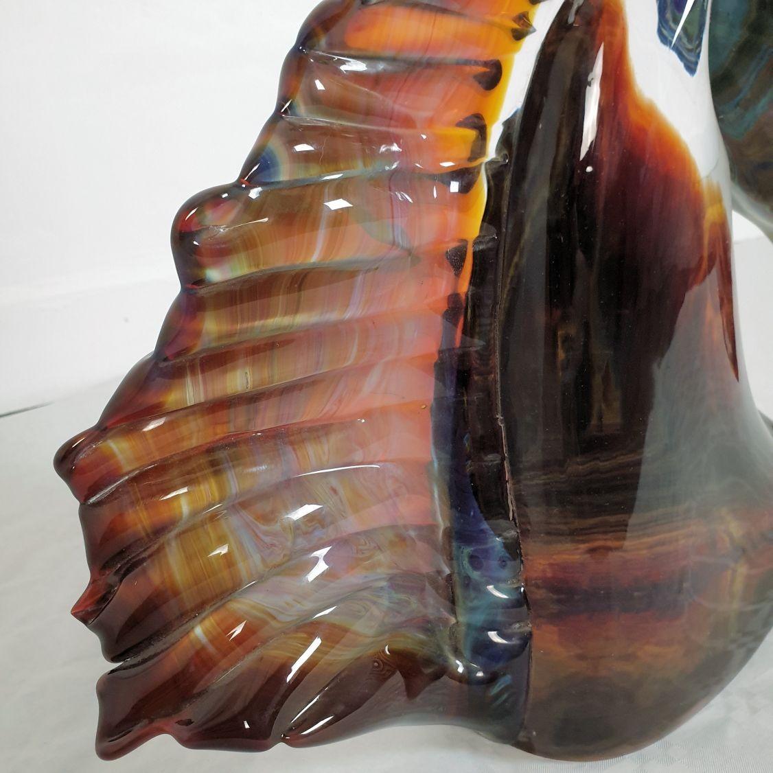 Murano glass horse sculpture, signed 3