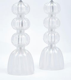 Murano Glass Iridescent Lamps