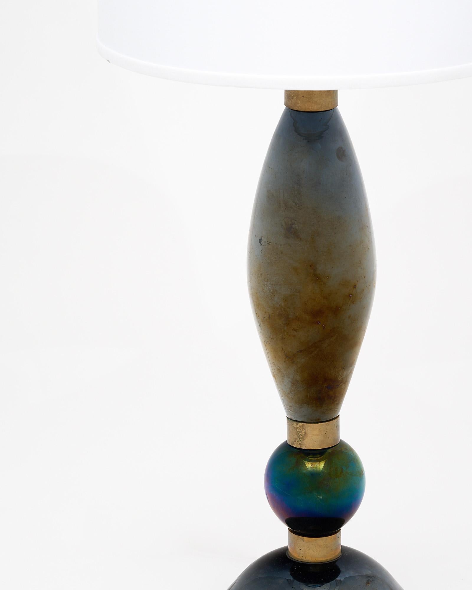 Murano Glass Iridescent Lamps 2