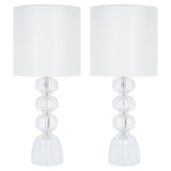 Murano Glass Iridescent Lamps