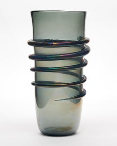 Murano Glass Iridescent ‘Linee’ Vase
