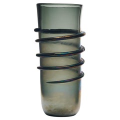 Murano Glass Iridescent ‘Linee’ Vase