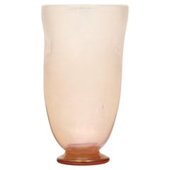 Murano Glass Iridescent Rose Vase
