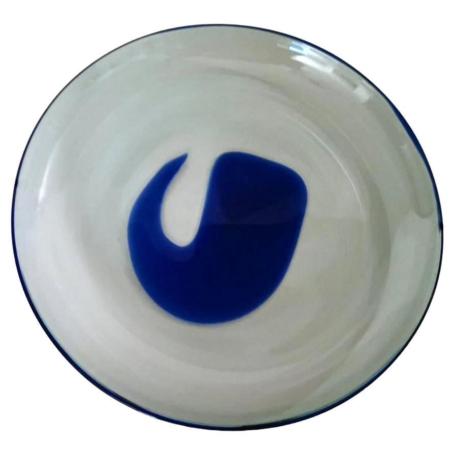Murano Glass Italian Empty Pockets (Tray) Round "Incamiciato" For Sale