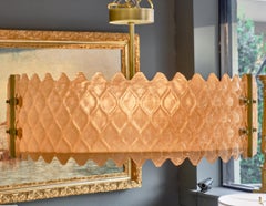 Murano Glass Italian Peach Chandelier