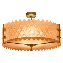 Murano Glass Italian Peach Chandelier