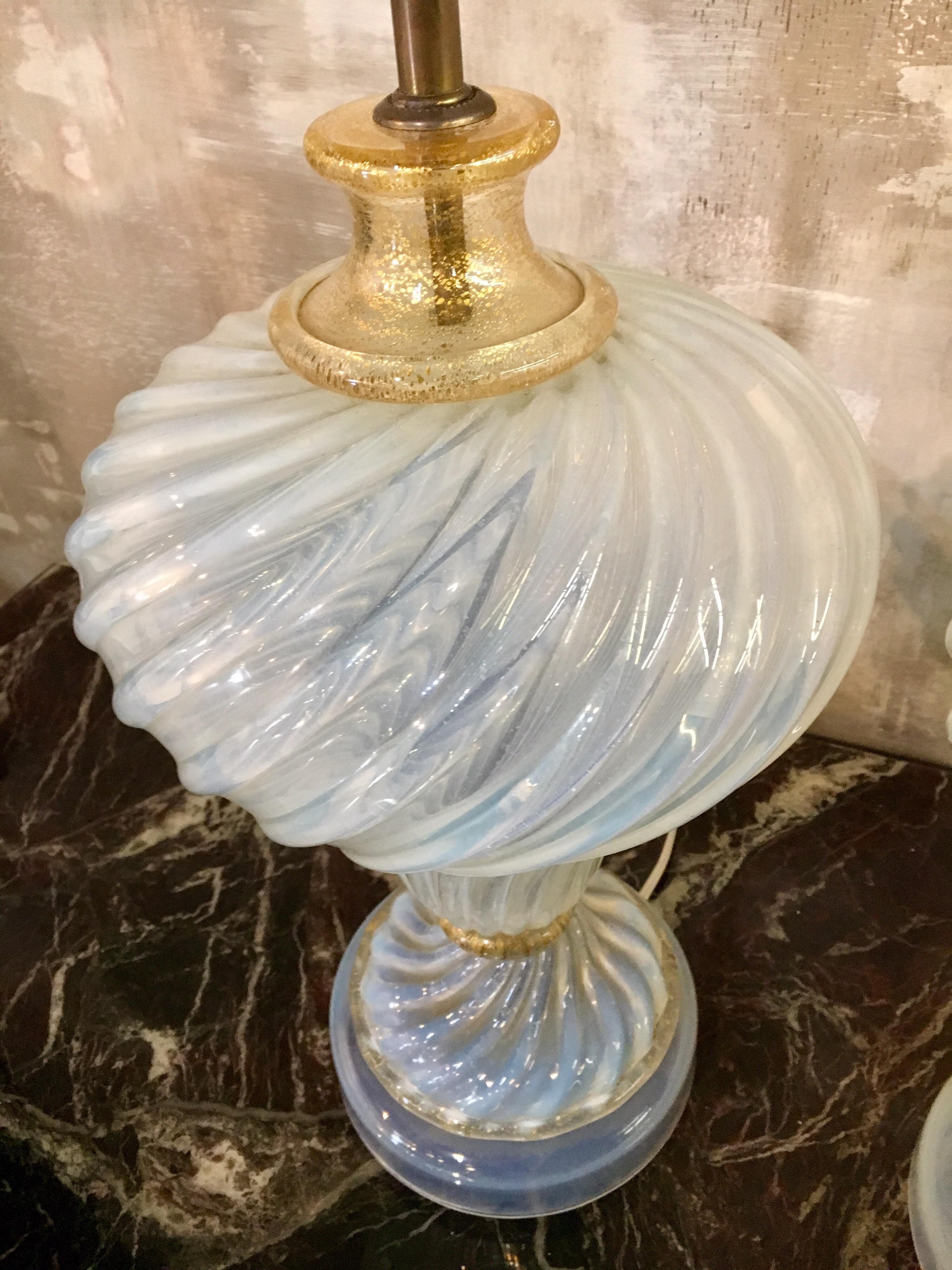 Murano Glass Italy Pair of Table Lamps 4