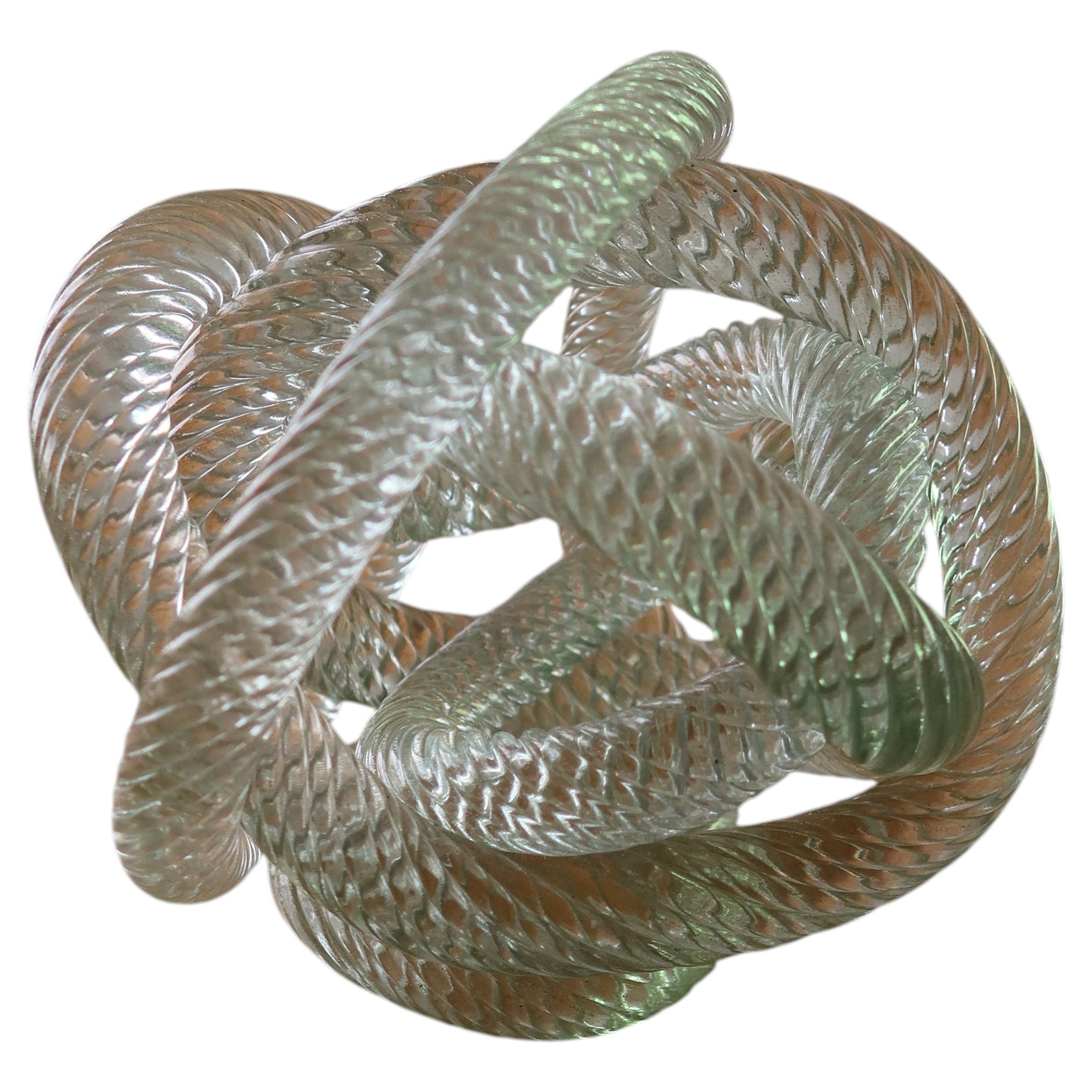 Murano Glass Knot For Sale